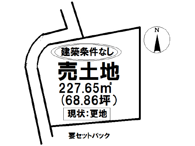 西区　土地面積:227.65平米 ( 68.86坪 )　